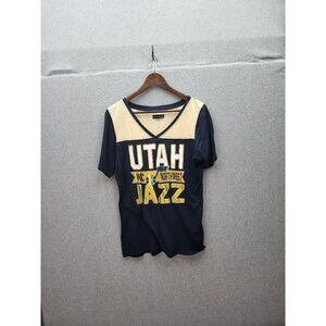 Utah Jazz 5th & Ocean V-Neck Short Sleeve Womens T-Shirt